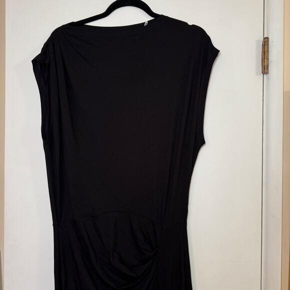 Isabel Marant Etoile Naerys Ruched Stretch Jersey Maxi Shirt Dress Sz 42 / 10 - Picture 5 of 15